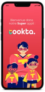 écran Bienvenue Tookta