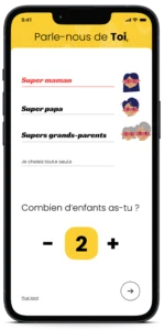 Application mobile Profil enfants